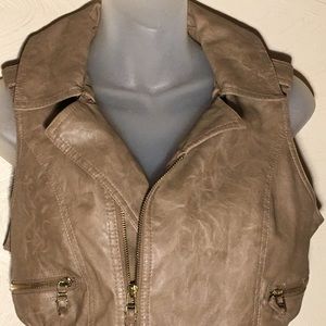 Leather vest